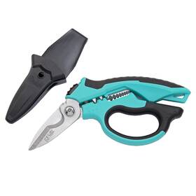 C.jet Tool 616050380841 8 Inch Stainless Angle Type Electrician Scissors Heavy Duty Professional For Alum
