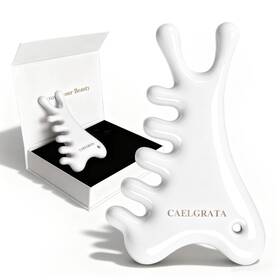 Caelgrata B0fv87skbr 6-in-1 Ceramic Gua Sha Tool For Body And Face Lymphatic Drainage Trigger Po Inch