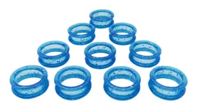 Cafurty 414778995994 10 Pieces Barber Hair Shears Scissors Finger Rings Rubber Suit For Hairdressi