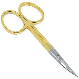 Cs05 Camila Solingen 800543024415 Professional Nail Cuticle Scissors Hypoallergenic Gold Plated Sharp Cur