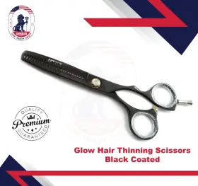 Clb-01-1014-16 Capraleo Glow Hair Thinning Black Coated Scissor Professional Barber Salon Shear
