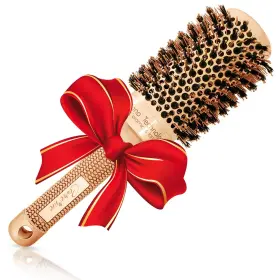 Brush53 Care Me Boar Bristle Round Brush For Blow-drying Straightening Volumizing Back-leng