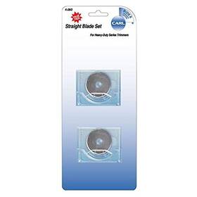 Carl Manufacturing Usa Inc. 342441 Bidex Replacement Straight Blades For Heavy Duty Rotary Trimmers 2/pack