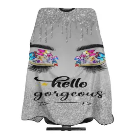 318220194e55 Carwayii Asdt Barber Cape Hello Butterflies Gorgeous Silvery Glitters Salon Hair Cut Apron