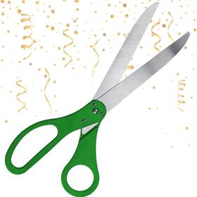 Chambridge ‎ 25-green-goss Giant Scissors For Ribbon Cutting - Green 25 Inch Grand Opening