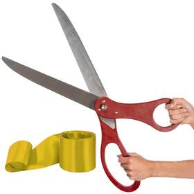 Chambridge Cglod-25 Grand Opening Ceremony Kit 25 Inch Red Giants Ribbon Cutting Scissors Wi