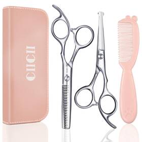 Ciicii C1310 Kids Hair Cutting Scissors Shears Kit Safety Round Tip Hairdressing Scis