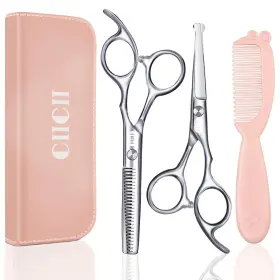 C1310 Ciicii Kids Hair Cutting Scissors Shears Kit Safety Round Tip Hairdressing Scis