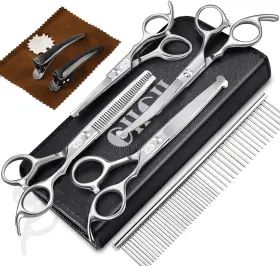 C1326 Ciicii Dog Professional Grooming Scissors Silver