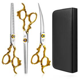 Citywish 68-0cvr-x59b Dog Grooming Scissors Thinning Shear Chunkers Shears And Curved With