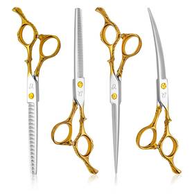 Citywish Bi-uveg-nb8h Dog Grooming Scissors Chunkers Shears And Thinning With Safety Round T