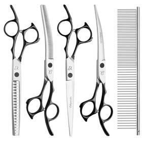 Citywish Cttz-0011 Dog Grooming Scissors Curved Thinning Scissers And Chunker Shears For Gro