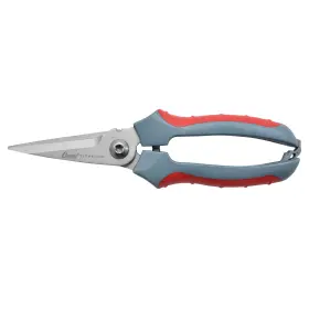 18039 Clauss 8 Inch Titanium Snips With Wire Cutter Spring-assist Serrated Blades Gr
