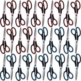 Clipco Msssa30 Stainless Steel Scissors With Ergonomic Handle Pack Of 30