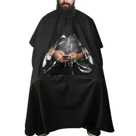 Cm 653846010353 Barber Cape With Clear Window Salon Hair Cutting Cover Drape Wat