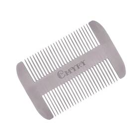 Cmyry Bh-mc021807 Beard Comb Edc Mustache Stainless Steel Wallet And Hair Pocket Mini