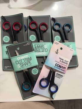 Conair 00782003465245 Cut Trim Shape 5.5 In Barber Shears 8 Count Stays Sharp 4 Smooth Cutting