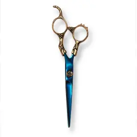 Bs1-j2-gtb-dh Cortex Intl 7.25 Inch Professional Hair Cutting Scissors Japanese Steel Blue Dragon Barber Shear