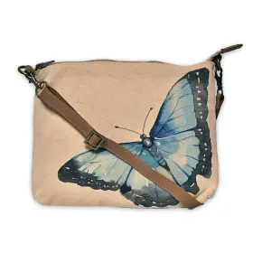 Cott N Curls 906098015259 Blue Morphal Pattern - Wristlet Wallets For Women Crossbody Sling Bags 100%