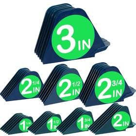 Cr8gr8 3 Inch Clipper Guards Hair Guide Combs 8pcs From 1.25-3 Blue