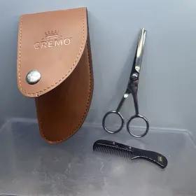 Cremo 853382004841 Premium Quality Beard Shears With Mini Case 2 Piece Kit