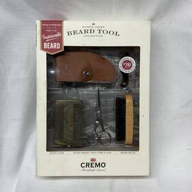 Cremo Cmo00484 Beard Tool Kit Shears Comb Case And Brush