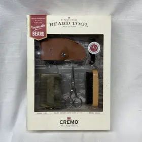 Cmo00484 Cremo Beard Tool Kit Shears Comb Case And Brush
