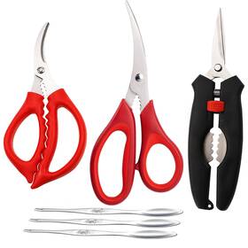 Criativo Live Cl-ss3 3 Seafood Scissors And Lobster Forks For Kitchen Fish