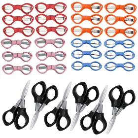 Joyce201812270001 Criativo Live 30 Pieces Folding Travel Scissors Stainless Steel Portable Foldable