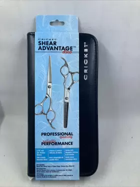 Cricket 672501172939 Shears Advantage Duo 5.75 Inch 32t Micro-serrated Hair Scissor Thinner R Cricket 672501172939 Shears Advantage Duo 5.75 Inch 32t Micro-serrated Hair Scissor Thinner R