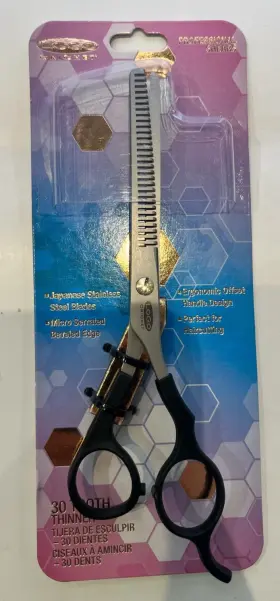 559106 Cricket 672501198038 Logo Gold Series Pro 30t Thinning Shear Professional Stylist #559106