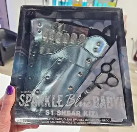 Cricket 672501213687 Sparkle Blue Baby S1 5.5 Inch Shear Kit - Ships From My Salon Cricket 672501213687 Sparkle Blue Baby S1 5.5 Inch Shear Kit - Ships From My Salon