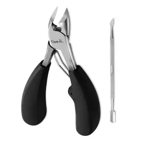 Ct-903 Cut It Stainless Steel Wide Jaw Toenail Clipper With Cuticle Pusher Sharpness Curved I