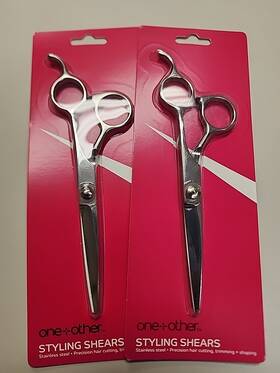 Cvs 406621 Styling Shears Stsinless Precision Hair Cutting Trimming Shaping 2pk