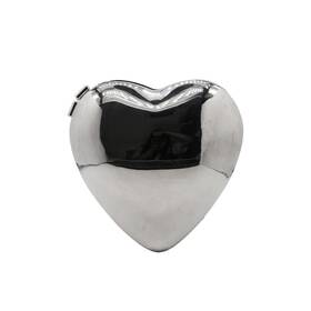 Debimy 467765518829 Heart Shape Clutch Purse For Women Unique Metallic Evening Handbag Party Wedd