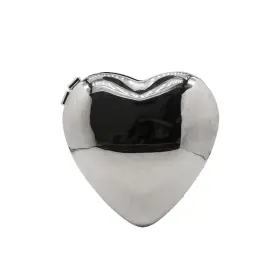 Debimy 467765518829 Heart Shape Clutch Purse For Women Unique Metallic Evening Handbag Party Wedd