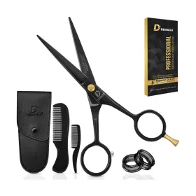 Demaxa 744553344548 5 Inch Professional Beard Mustache Scissors With 1 Comb And Demaxa 744553344548 5 Inch Professional Beard Mustache Scissors With 1 Comb And