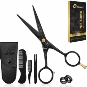 Demaxa 744553344562 5 Inch Professional Mustache Scissors Beard For Men With Slanted Tweezer Demaxa 744553344562 5 Inch Professional Mustache Scissors Beard For Men With Slanted Tweezer