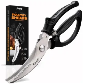 Demzit 195893055807 Poultry Shears Kitchen Scissors For Food With Safety Lock Fo