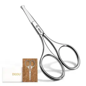 D-2005 Deou Silver Stainless Steel Round Nose Safety Scissors - Compact Hair Trimming Too D-2005 Deou Silver Stainless Steel Round Nose Safety Scissors - Compact Hair Trimming Too