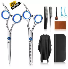Descriptinon 744759528728 Set Tijeras Profesionales Para Cabello Peluqueria De Barbero Corte Pelo Capa