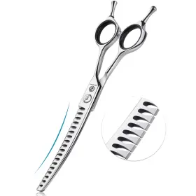 Scissors06s6.5 Dragon Creek 6.5 Inch Upward Curved Dog Chunker Grooming Silver Scissors06s6.5 Dragon Creek 6.5 Inch Upward Curved Dog Chunker Grooming Silver