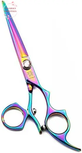 Dream Reach 744110503081 5.5 Inch Rainbow Salon Hair Cutting Scissors Set