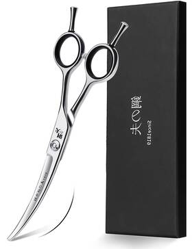 Drgskl 744759137494 6 Inch Hair Cutting Scissors Professional Curved Grooming For Small Dogs Ca