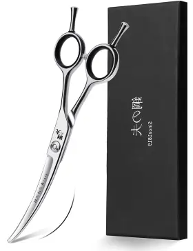 Drgskl 744759137494 6 Inch Hair Cutting Scissors Professional Curved Grooming For Small Dogs Ca