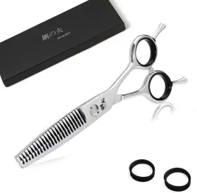 Gf003-silver-antler Drgskl Hair Cutting Scissors Professional Barber Sharp Thinning/texturizing Shears 6 In