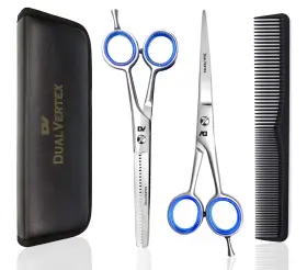 Dualvertex 060801700214 Hairdressing Scissors For Professional Barbers Thinning Hair Sc