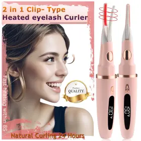 Dust2oasis-01 Dust2oasis 748397925376 Heated Eyelash Curlers - 2 In 1 Clip- Type Lash Curler Best ... Fast Ship
