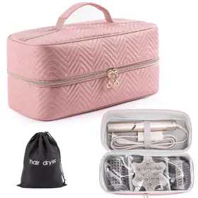 Am647 Elcupa Hair Tools Travel Case With Black Dryer Bag Large Car