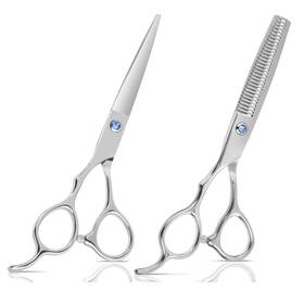Eleckey Ek-hcs-02 Left Handed Hair Cutting Scissors Thinning Shears Set 6 Inch Professional Sh